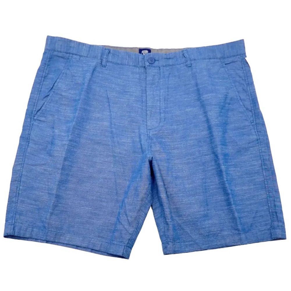 Route 66 Men's Chino Shorts Size 42 Blue 100% Cotton High Rise Waistband